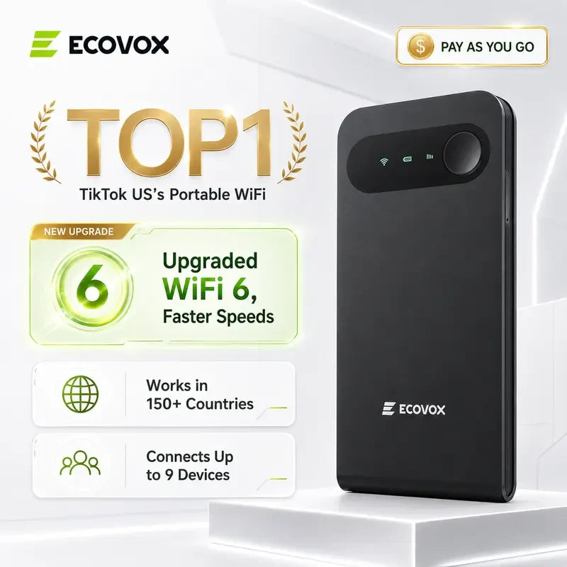 Ecovox Portable Wireless WiFi Hotspot
