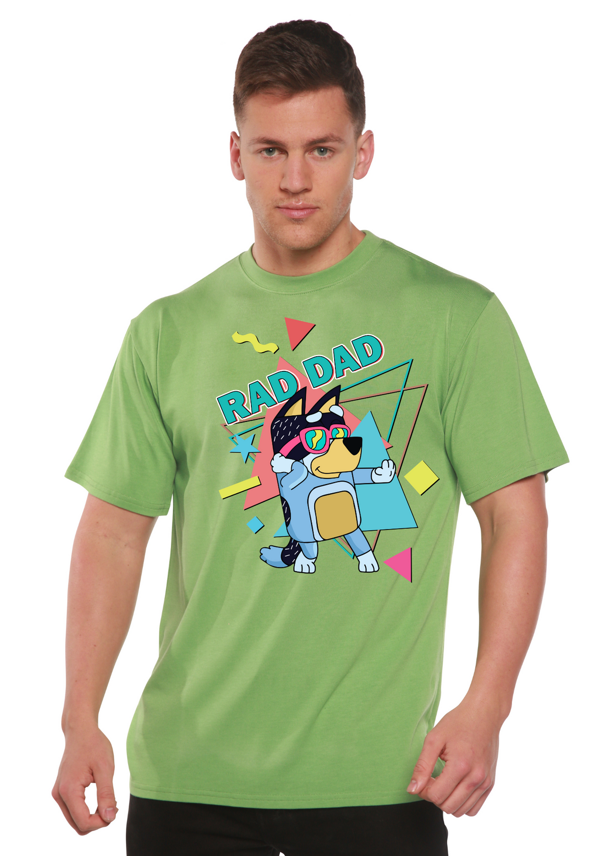 Rad Dad Bluey Men's Bamboo Short Sleeve Graphic T-Shirt