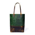 Green Women's Leather Tote