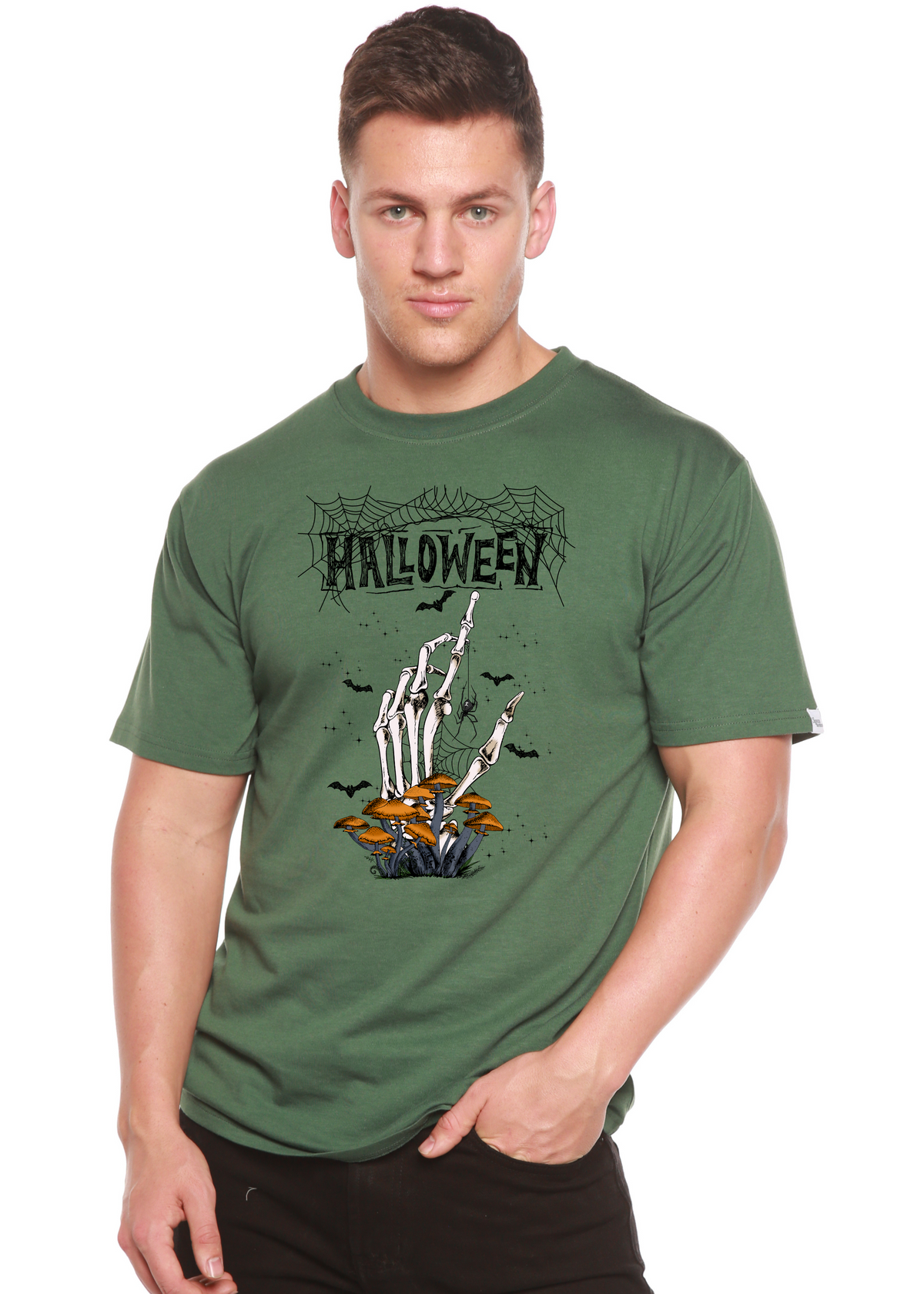 Halloween Men's Bamboo Viscose/Organic Cotton Short Sleeve Graphic T-Shirt