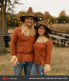 Adult Scarecrow Costume Hat and Straw Kit