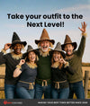 Adult Scarecrow Costume Hat and Straw Kit